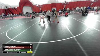 110 lbs Cons. Semi - Logan Eugenio, Crystal Lake Wizards Wrestling Club vs Charles Mierzwinski, Burlington Youth Wrestling