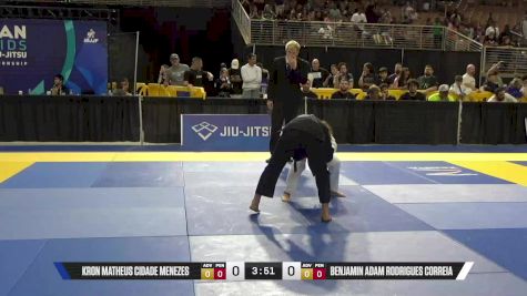 Benjamin Adam Rodrigues Correia vs Kron Matheus Cidade Menezes 2025 Pan Kids Jiu-Jitsu IBJJF Championship