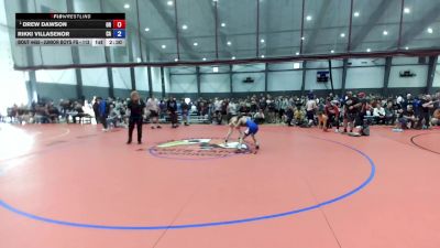 Junior Boys FS - 113 lbs Quarters - Drew Dawson, OR vs Rikki Villasenor, CA