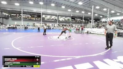 6-215 lbs Quarterfinal - Emory Fedd, Mount Vernon vs Joseph Hayden, Forest Park