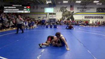 120 lbs Quarterfinal - Grayson Manning, Waukee Northwest vs Matt Genobana, Centerville
