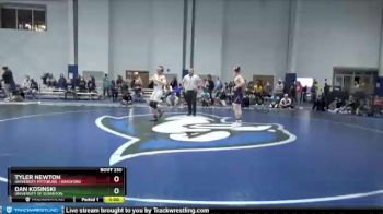 157 lbs Cons. Round 2 - Dan Kosinski, University Of Scranton vs Tyler Newton, University Pittsburg - Bradford