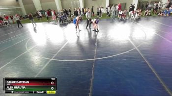 150 lbs Champ. Round 1 - Gauge Bateman, Lehi vs Alek Urrutia, Carbon