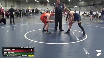 195 lbs Champ. Round 2 - Ben Demmer, Bear`s Den Grappling Center vs Ryland Lowe, Portage PWC