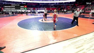 1A 106 lbs Champ. Round 1 - Braxton Tittle, Benton vs Charlie Flores, Hoopeston (H. Area)