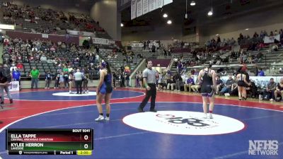 5A 155 lbs Quarterfinal - Kylee Herron, Lakeside vs Ella Tappe, Central Arkansas Christian