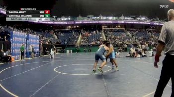 3A 215 lbs 5th Place Match - Dakota Athey, West Rowan High School vs Dantrell Williams, Union Pines