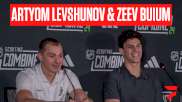 Artyom Levshunov And Zeev Buium At The NHL Scouting Combine