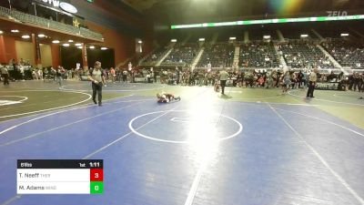 61 lbs Round Of 16 - Taysen Neeff, Thermopolis WC vs Makhi Adams, Windy City WC