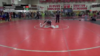 85 lbs Cons. Round 5 - Charlie Novak, New Prague Wrestling vs Jaiven Weber, Team Nazar