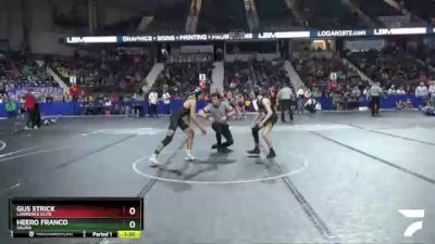 100 lbs Quarterfinal - Gus Strick, Lawrence Elite vs Heero Franco, Salina