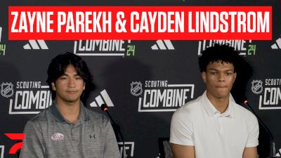 Cayden Lindstrom And Zayne Parekh At 2024 NHL Scouting Combine Talk Health, Championships, And Being Role Models