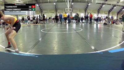 133 lbs Quarterfinal - Carter Putt, Seton Hill vs Logan Connolly, St. Vincent