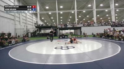 110 lbs Kayleigh Milam, Missouri vs Josie Wilson, Kansas