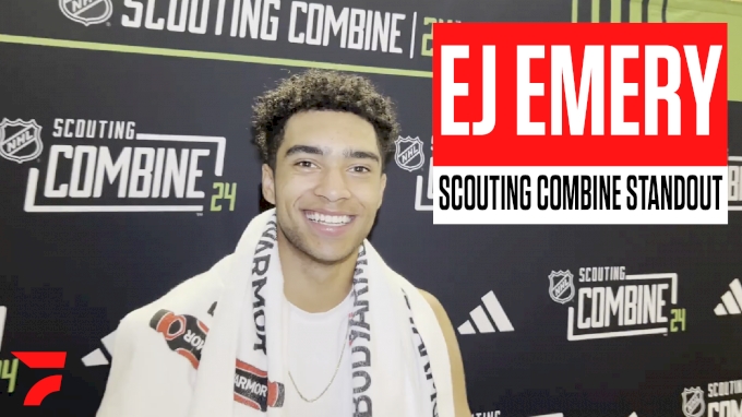EJ Emery Stands Out At NHL Draft Combine, Talks About Football Past And ...