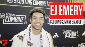 EJ Emery Stands Out At NHL Draft Combine, Talks About Football Past And Emulating K'Andre Miller