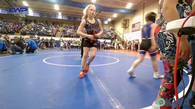 70-74 lbs Rr Rnd 1 - Karsyn Hockett, Caney Valley Wrestling vs Sara Lee, Sallisaw Takedown Club