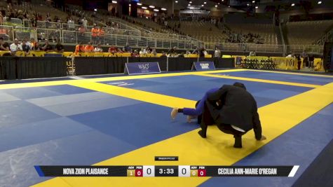 Cecilia Ann-Marie O'Regan vs Nova Zion Plaisance 2025 Pan Kids Jiu-Jitsu IBJJF Championship