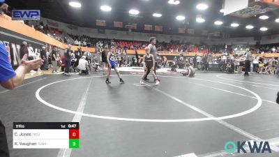 61 lbs Semifinal - Canyon Jones, Tecumseh Youth Wrestling vs Klyde Vaughan, Team Guthrie Wrestling