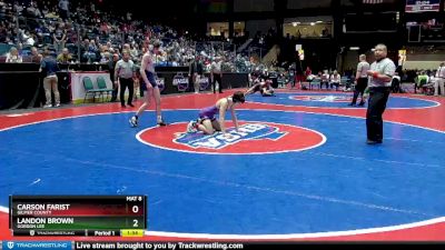 3A-120 lbs Semifinal - Carson Farist, Gilmer County vs Landon Brown, Gordon Lee