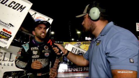 Rico Abreu Reacts After Rudeen High Limit Win At I-70 Speedway