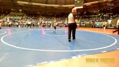 46 lbs Quarterfinal - Amelia Tyler, Black Fox Wrestling Club vs Brooklyn McLeod, Bison Takedown Club