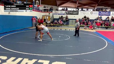 287 lbs Semifinal - Angel Gonzalez, Mesa vs Layne James, Santa Cruz Valley Union High School