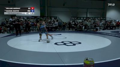 55 kg 7th Place Match - William Jakeway, OTC vs Manuel Martir, Community Youth Center - Concord Campus Wrestling