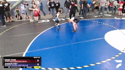 70 lbs Round 1 - Dane Cook, Valdez Youth Wrestling Club Inc. vs Karson Ivey, Soldotna Whalers Wrestling Club