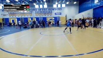 140 lbs 3rd Place Match - Allison Blanco Cruz, Cowboy Wrestling Club vs Claire O`Donnell, Unattached