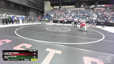 6A - 285 lbs Cons. Semi - Clayton Frehn, Manhattan vs Milan Colvin, Derby