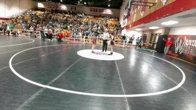 102-112 lbs Cons. Semi - Kya Wesaw, Fort Washakie Middle School vs Marcella Flannery, Worland Middle School