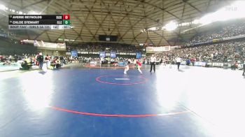 Girls 2A 125 lbs Cons. Round 2 - Chloe Stewart, Ellensburg (Girls) vs Averie Reynolds, Black Hills (Girls)