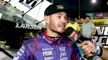 Kyle Larson Reacts After Scoring High Limit Eagle Victory