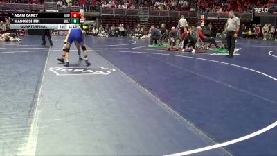 2A-126 lbs Quarterfinal - Mason Shirk, Wilton vs Adam Carey, Independence