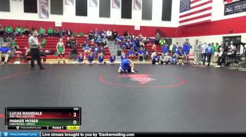 120 lbs Cons. Semi - Lucas Ragsdale, Dike-New Hartford vs Parker Moser, Crestwood, Cresco