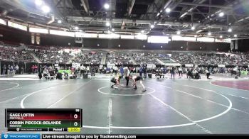 98 lbs Champ. Round 1 - Corbin Pidcock-Bolander, Ridgevue vs Gage Loftin, Post Falls