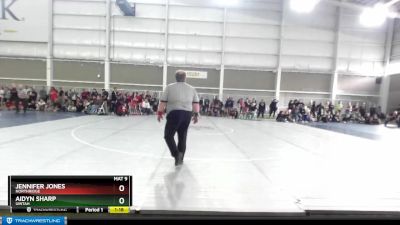 105 lbs Cons. Round 4 - Aidyn Sharp, Uintah vs Jennifer Jones, Northridge