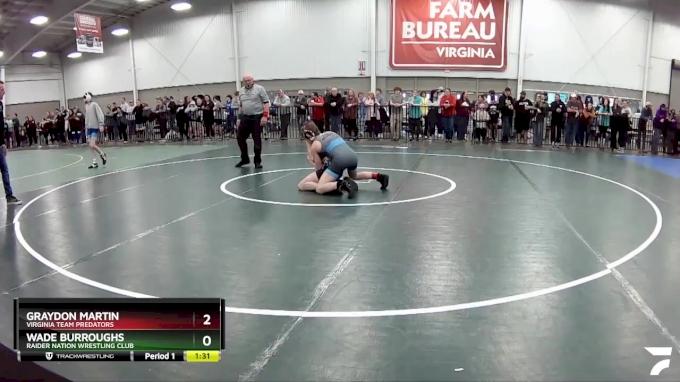 113 lbs Quarterfinal - Graydon Martin, Virginia Team Predators vs Wade ...