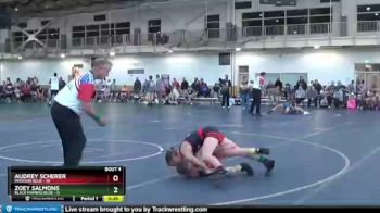 106 lbs Round 2 (4 Team) - Audrey Scherer, Missouri Blue vs Zoey Salmons, Black Mambas Blue