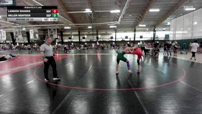 138 lbs Round Of 32 - Landon Shanks, Unattached vs Miller Menteer, Grapplers Garage