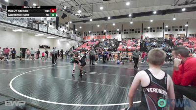 75 lbs Rr Rnd 1 - Mason Gerdes, Verdigris Youth Wrestling vs Lawrence Hart, Pin-king