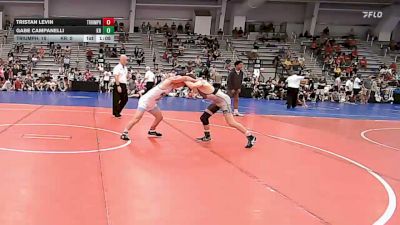 132 lbs Round Of 64 - Tristan Levin, Triumph Blue - HSB vs Gabe Campanelli, Kraken Black - HSB