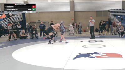 120 lbs Cons. Quarters - Eli Lunn vs Jacob Kruse, Michigan Matcat Wrestling Club