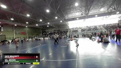 85 lbs Quarterfinal - Jace Brackett, Badlands Elite vs Wil Brown, Green Canyon Juniors