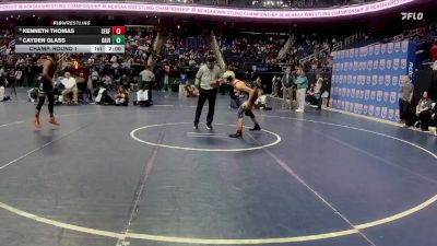 4A 126 lbs Champ. Round 1 - Cayden Glass, Davie vs Kenneth Thomas, Southeast Guilford