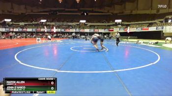 157 lbs Champ Round 1 (16 Team) - Matox Allen, Liberty vs John D`amico, Frostburg State