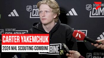 Carter Yakemchuk On 30-Goal Season, Modeling His Game After Evan Bouchard At NHL Draft Combine