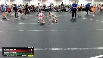 60 lbs Round 6 (8 Team) - Colten Becker, Black Fox Wrestling vs Rocco Barone, Bitetto Trained