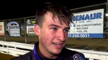 Briggs Danner Describes Issue In Closing Laps Battling For USAC Williams Grove Win